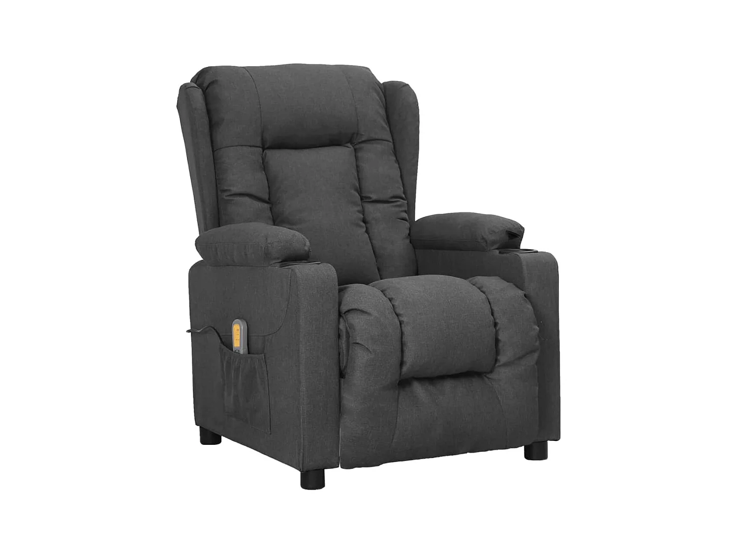 Serdar  Fauteuil de massage inclinable Gris foncé Tissu