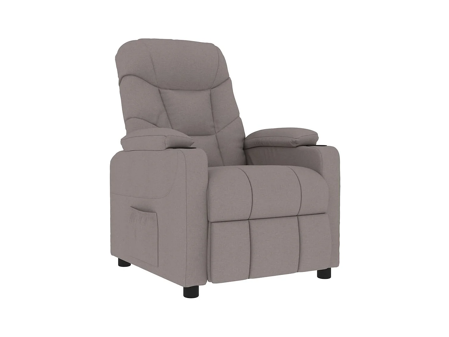 Iitti  Sillón de masaje reclinable de tela gris taupé