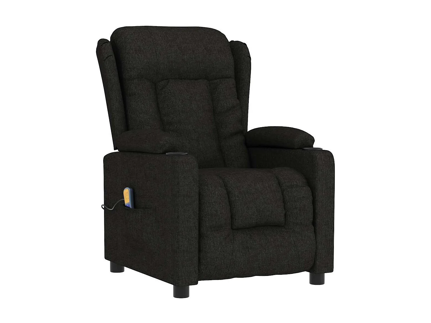 Copperas Cove  Fauteuil de massage Noir Tissu