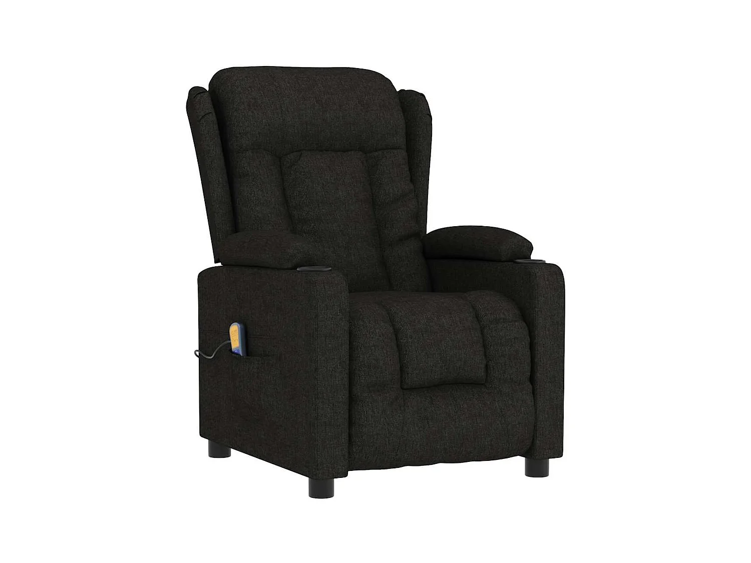 Copperas Cove  Fauteuil de massage Noir Tissu