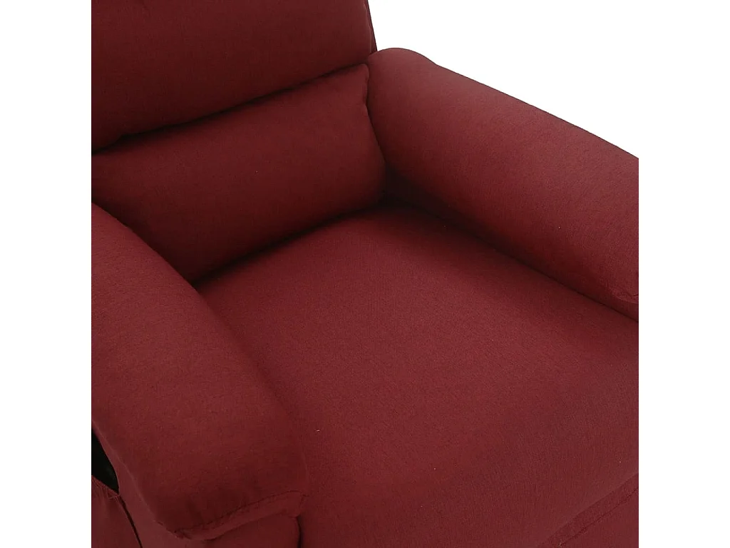 Härnösand  Fauteuil de massage Rouge bordeaux Tissu