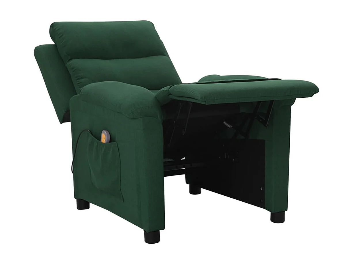 Härnösand  Fauteuil de massage Vert foncé Tissu