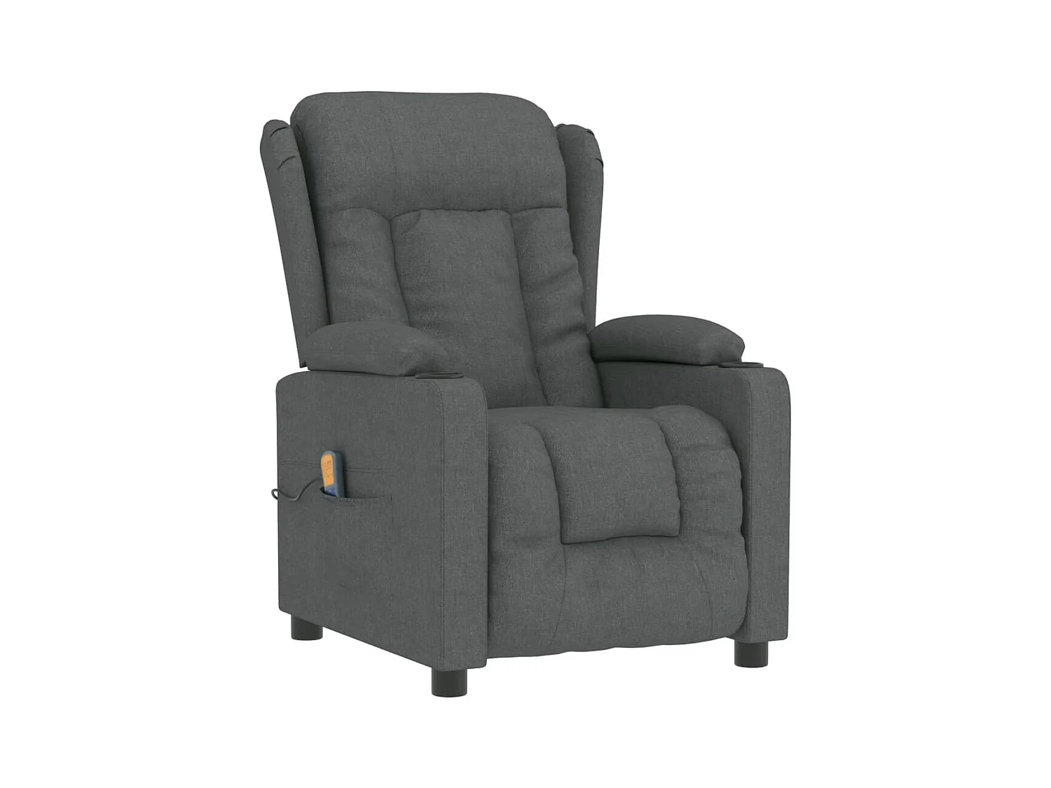 Copperas Cove  Fauteuil de massage Gris foncé Tissu