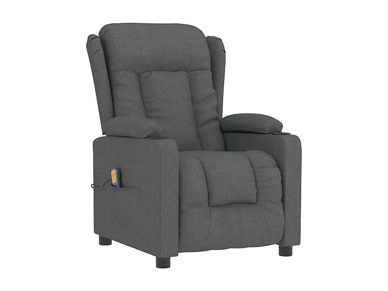 Copperas Cove  Fauteuil de massage Gris foncé Tissu