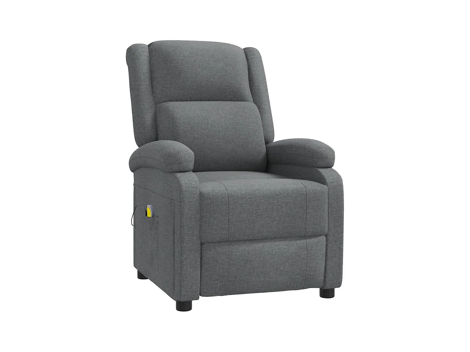 Bondurant  Fauteuil de massage Gris foncé Tissu