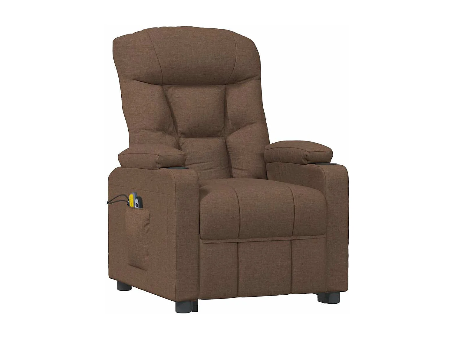 Erian  Fauteuil de massage Marron Tissu