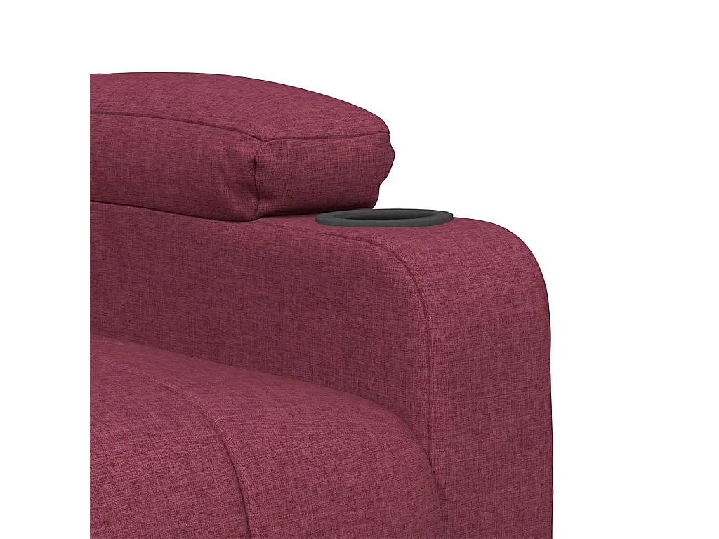 Erian  Fauteuil de massage Rouge bordeaux Tissu