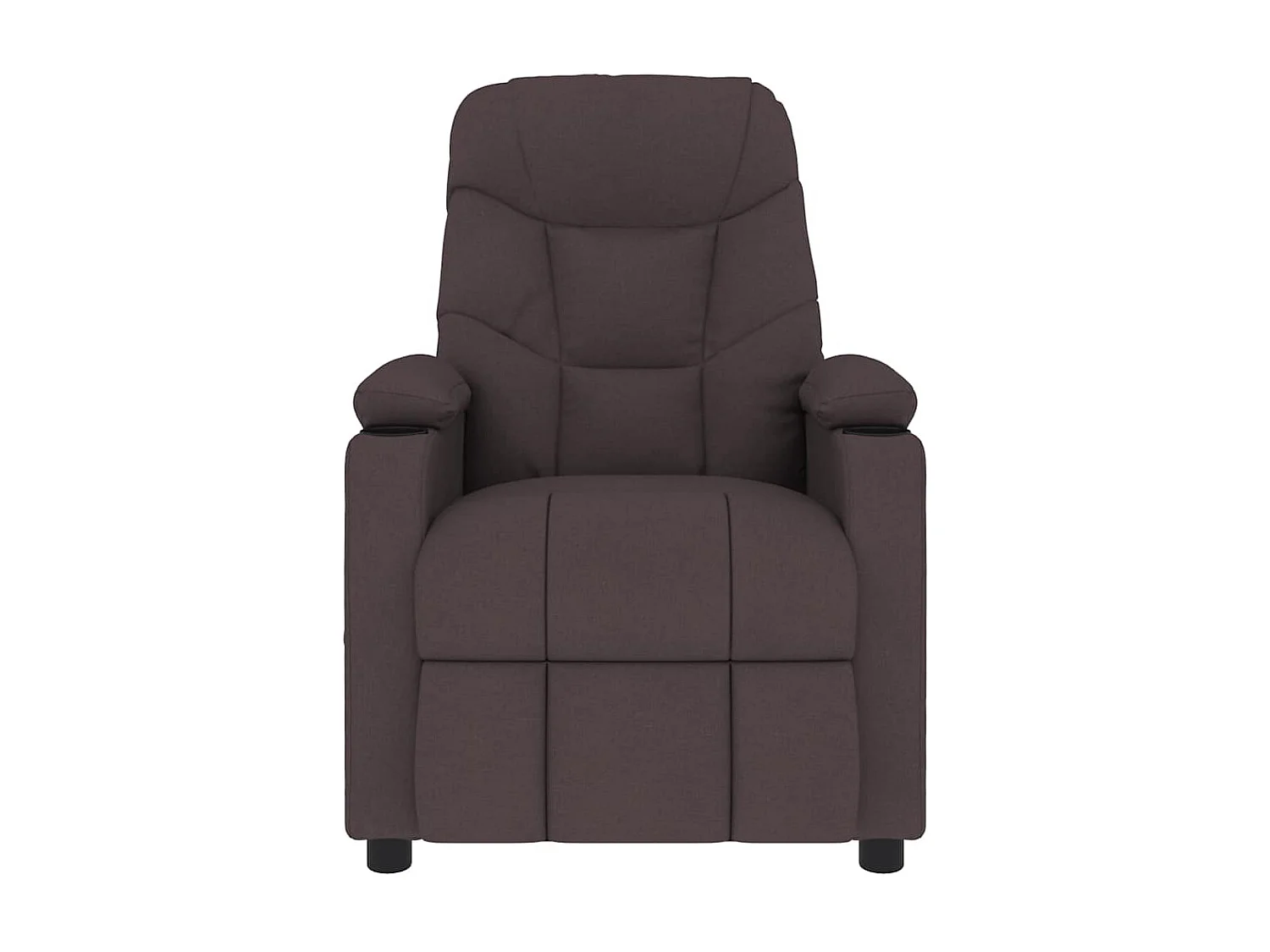 Iitti  Fauteuil de massage Marron foncé Tissu