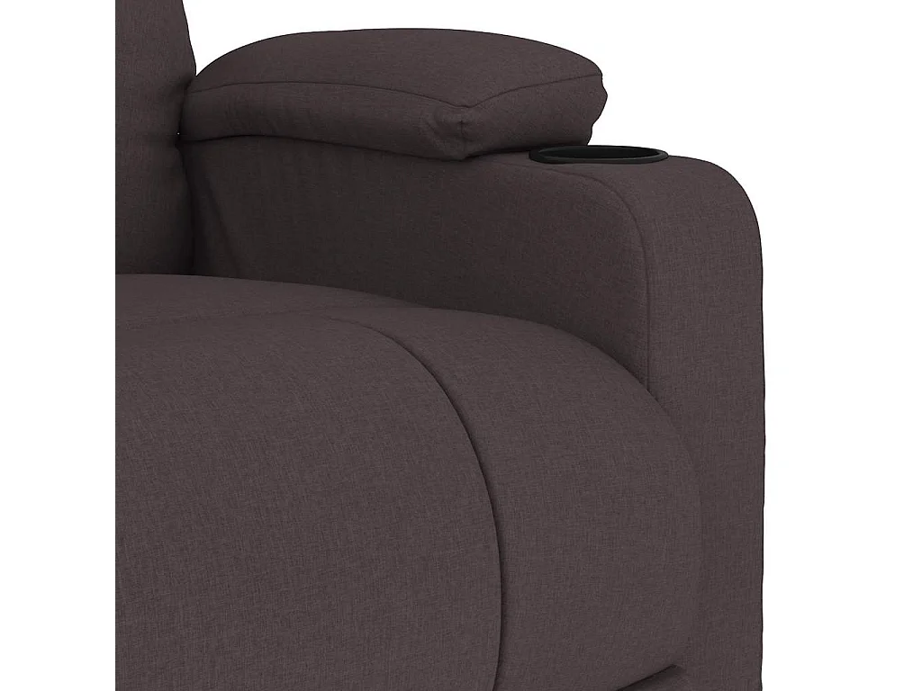 Iitti  Fauteuil de massage Marron foncé Tissu