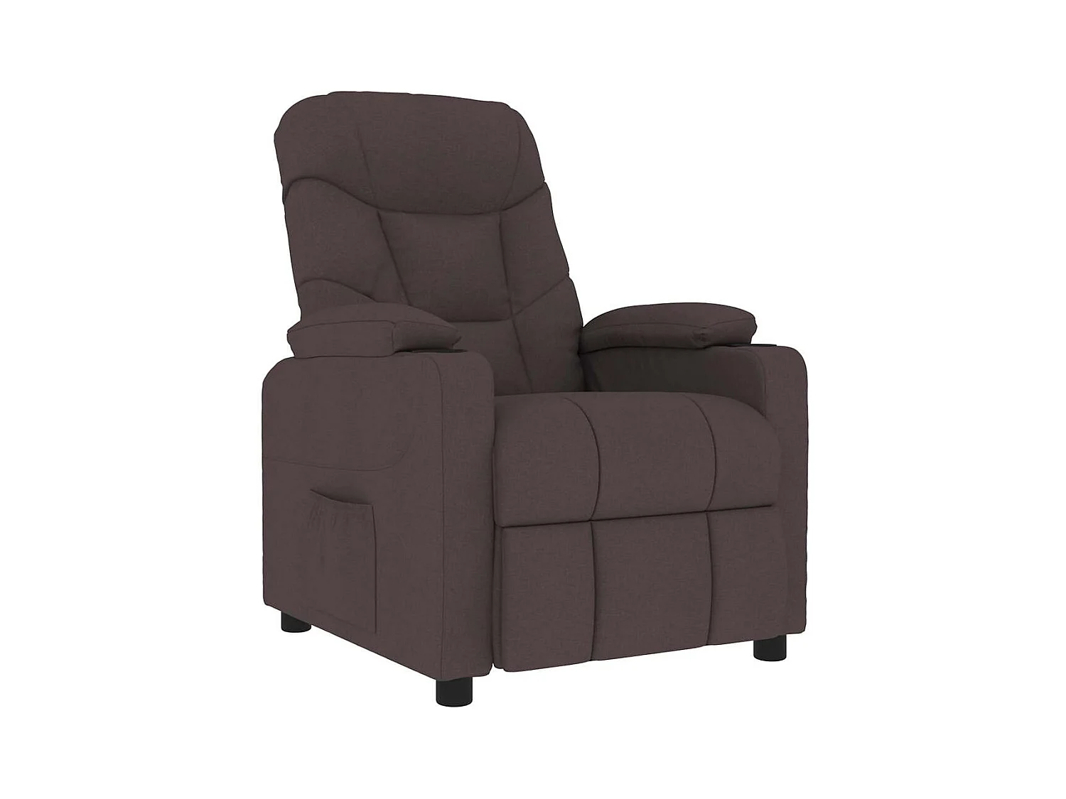 Iitti  Fauteuil de massage Marron foncé Tissu