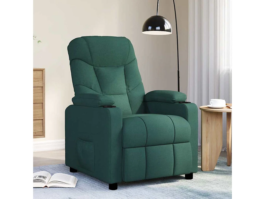 Iitti  Fauteuil de massage Vert foncé Tissu