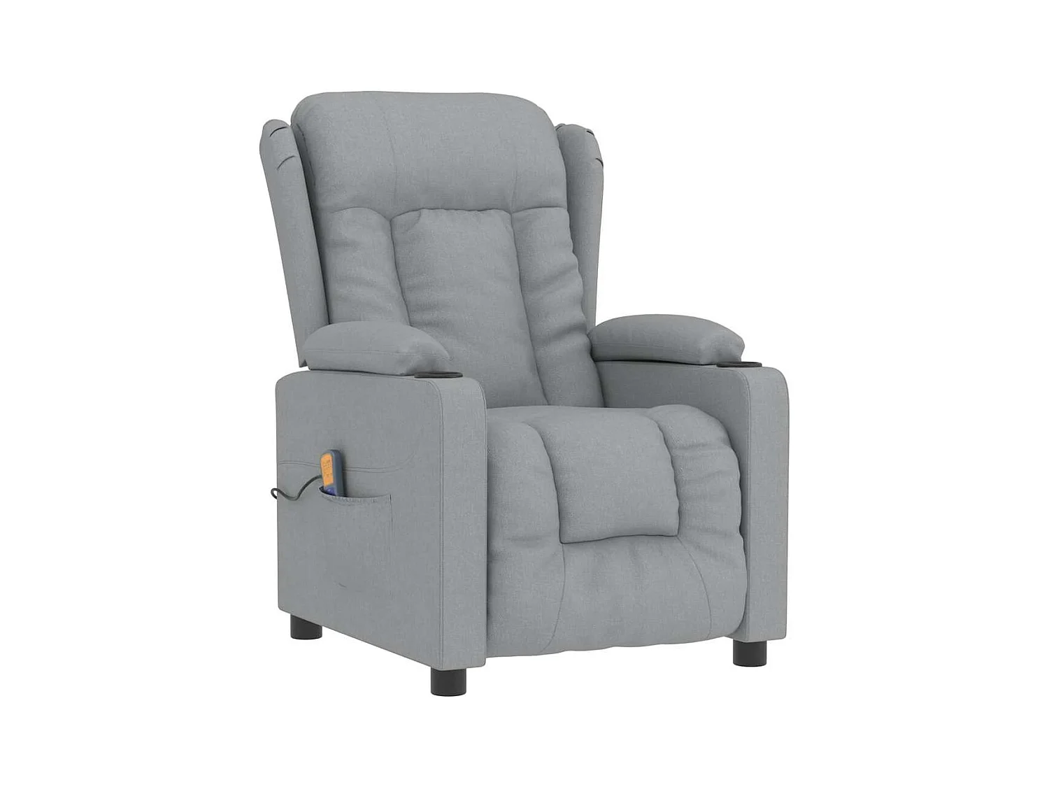 Copperas Cove  Fauteuil de massage Gris clair Tissu