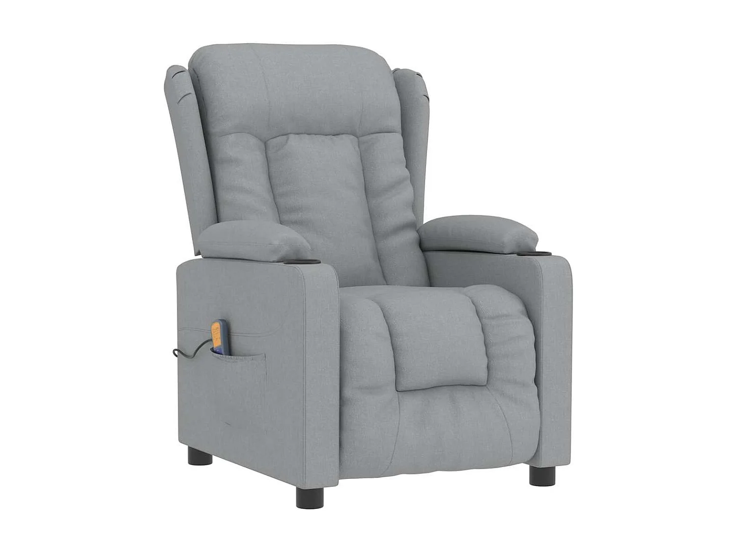 Copperas Cove  Fauteuil de massage Gris clair Tissu