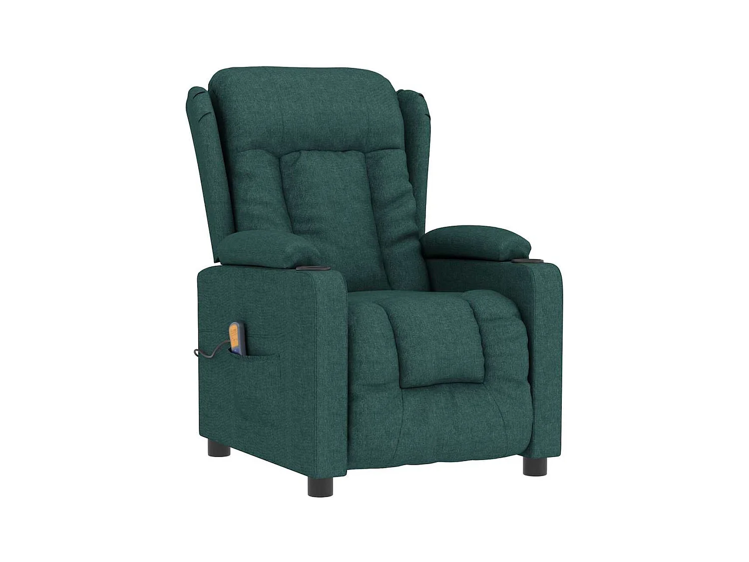 Copperas Cove  Fauteuil de massage Vert foncé Tissu