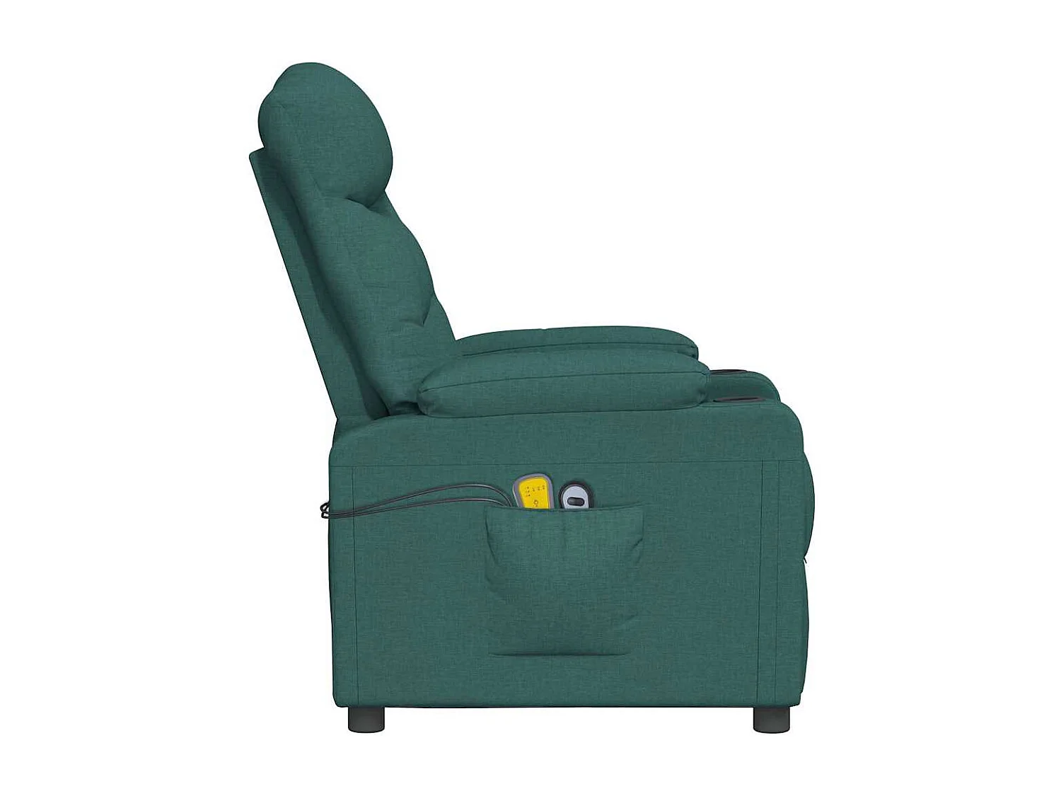 Erian  Fauteuil de massage Vert foncé Tissu
