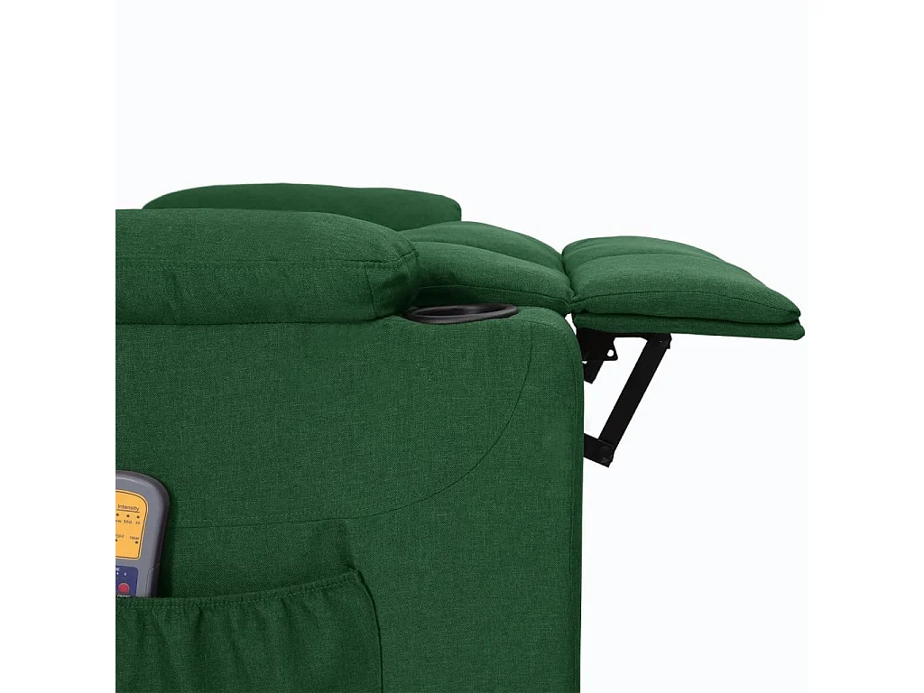 Erian  Fauteuil de massage Vert foncé Tissu
