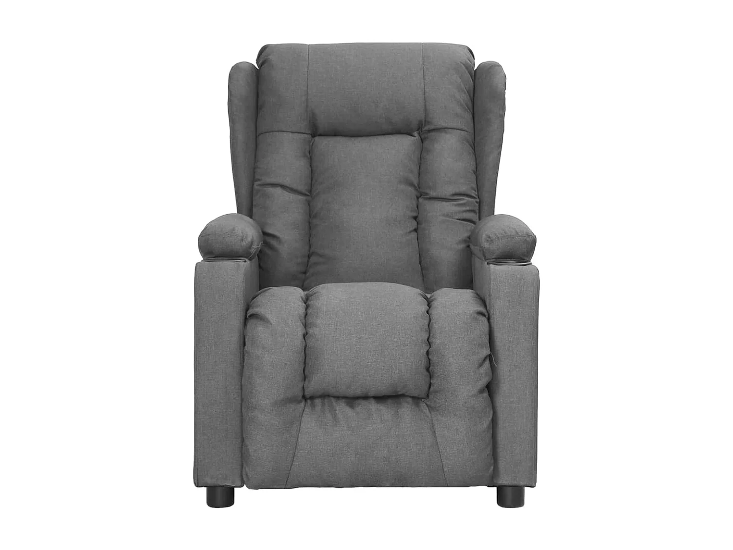 Serdar  Fauteuil de massage inclinable Gris clair Tissu