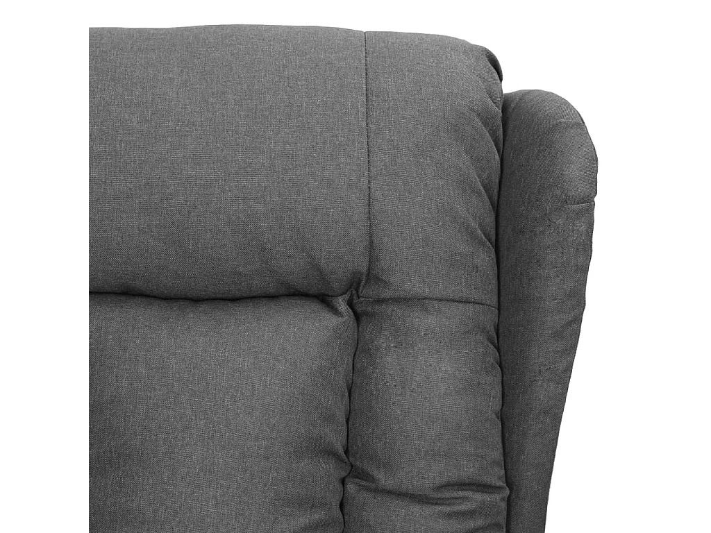 Serdar  Fauteuil de massage inclinable Gris clair Tissu