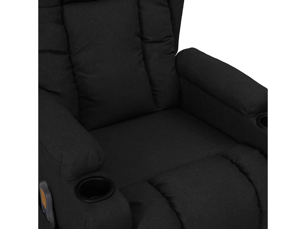 Serdar  Fauteuil de massage Noir Tissu
