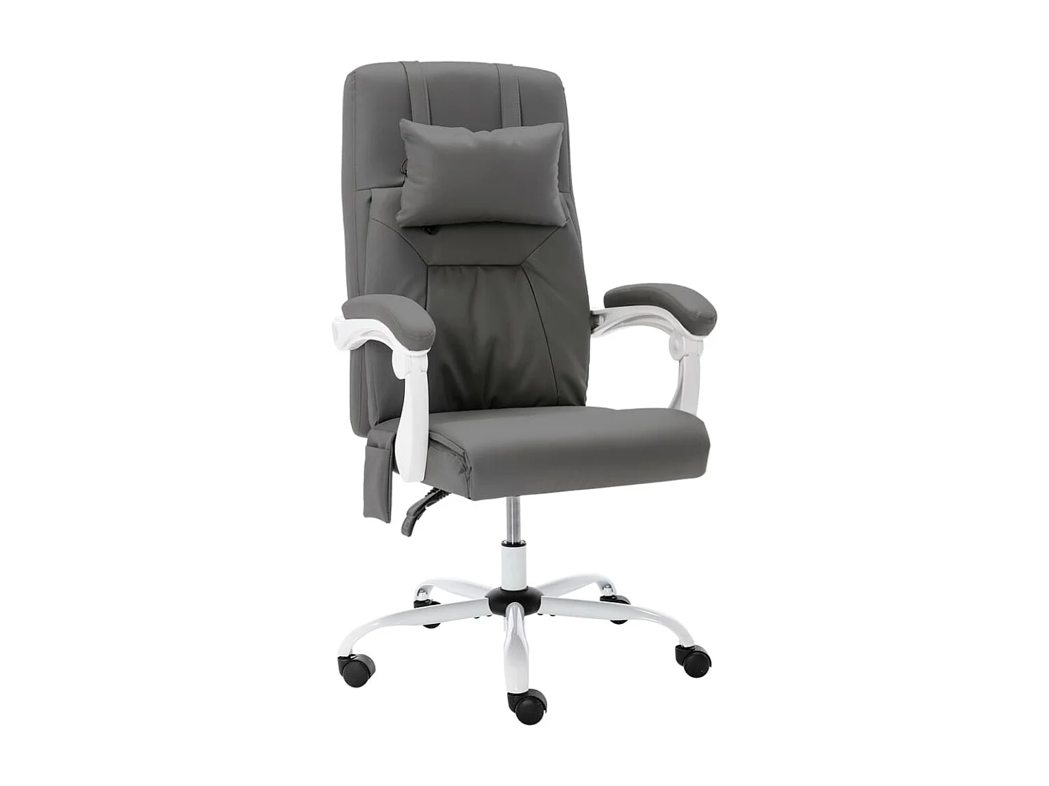 Montichiari  Chaise de bureau de massage Gris Similicuir