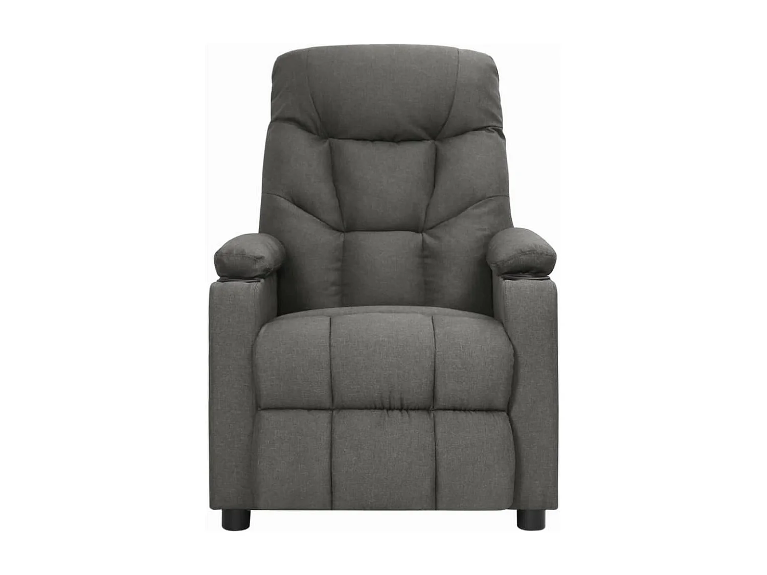 Erian  Fauteuil de massage inclinable Gris foncé Tissu