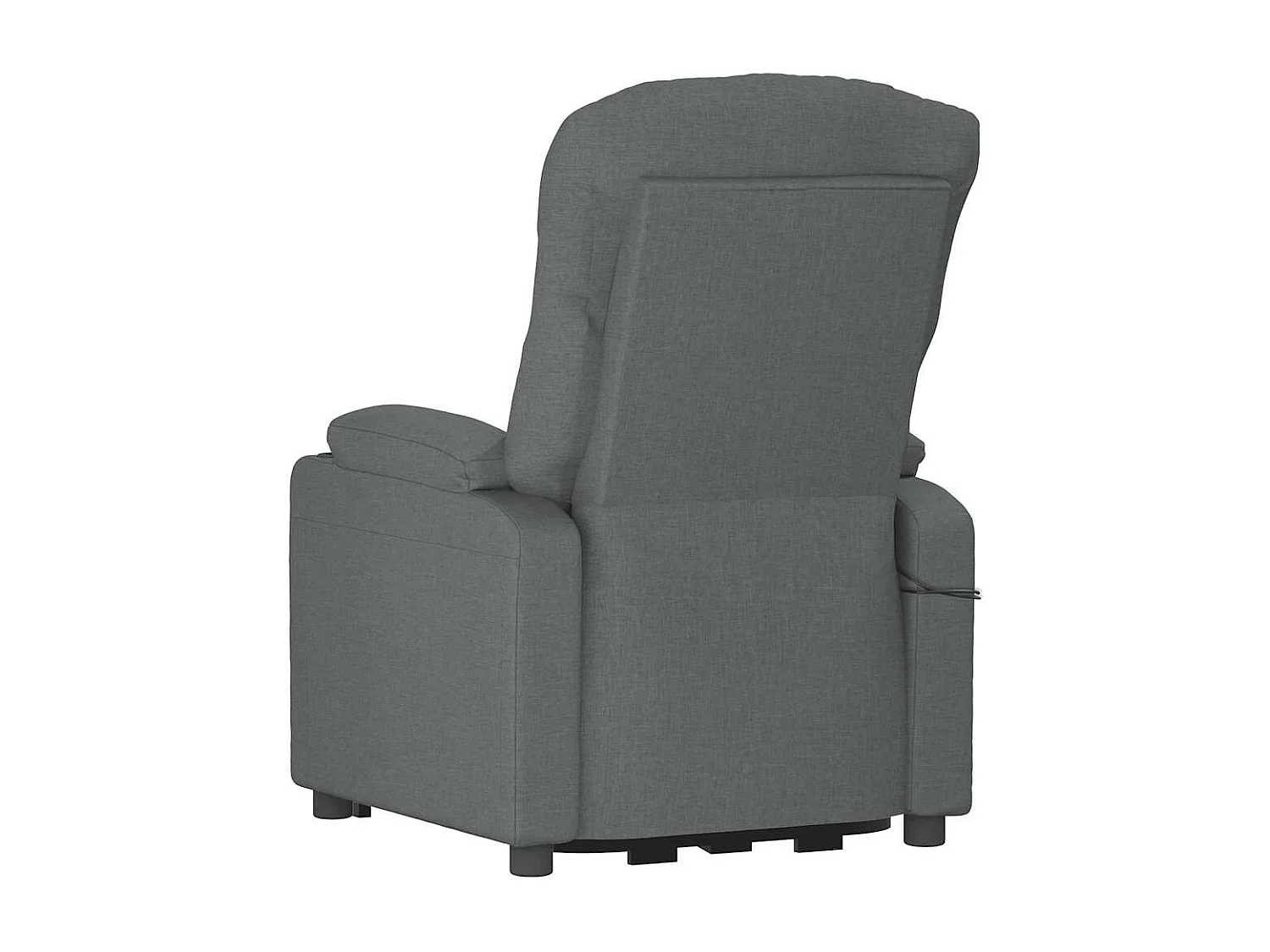 Erian  Fauteuil de massage inclinable Gris foncé Tissu