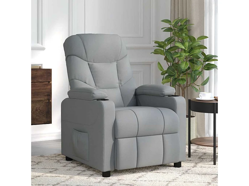 Iitti  Fauteuil de massage Gris clair Tissu
