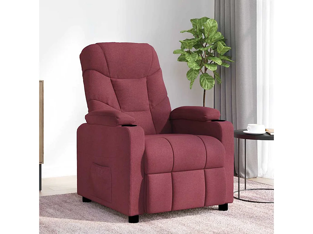 Iitti  Fauteuil de massage Rouge bordeaux Tissu
