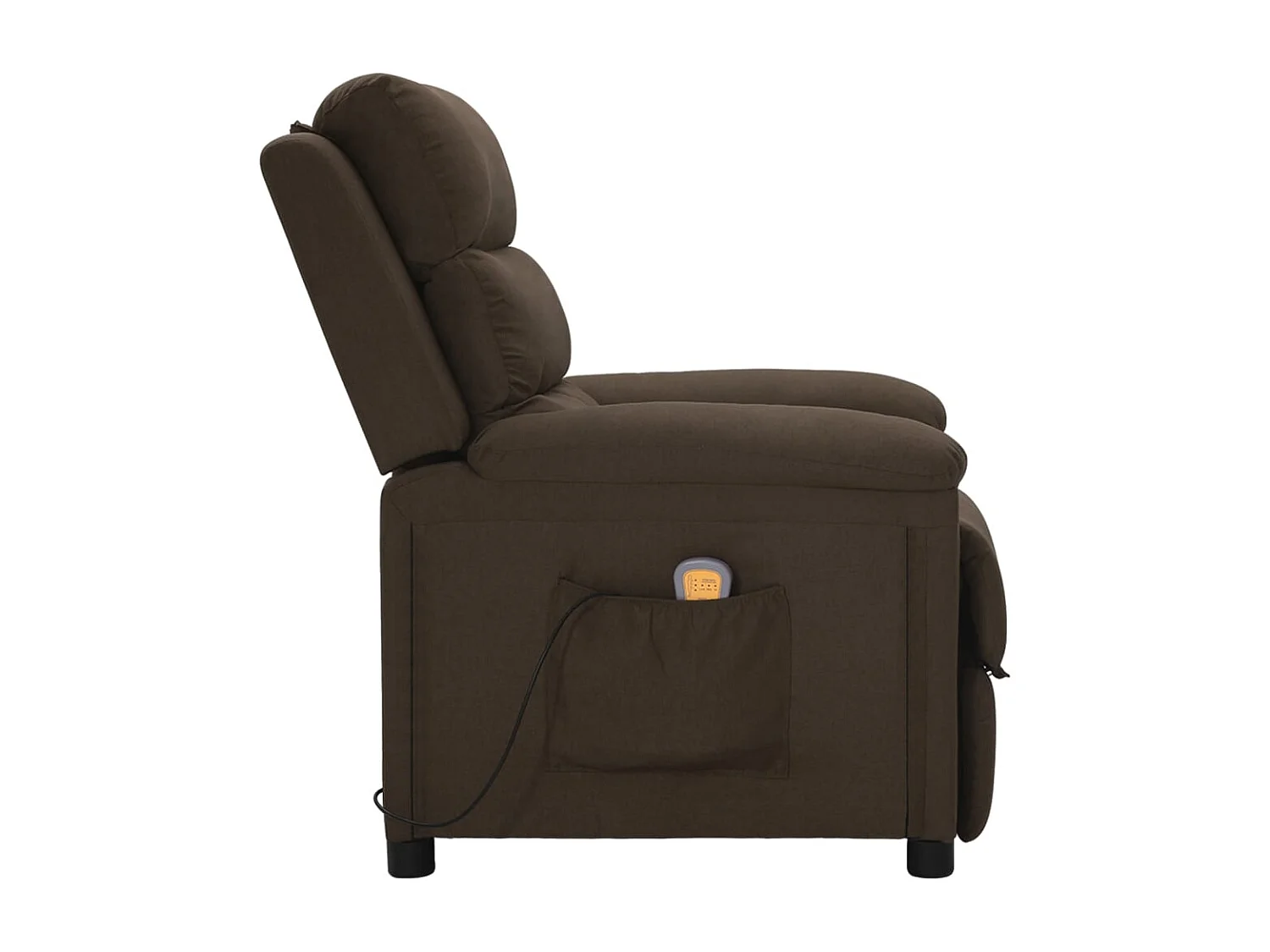 Härnösand  Fauteuil de massage Marron foncé Tissu