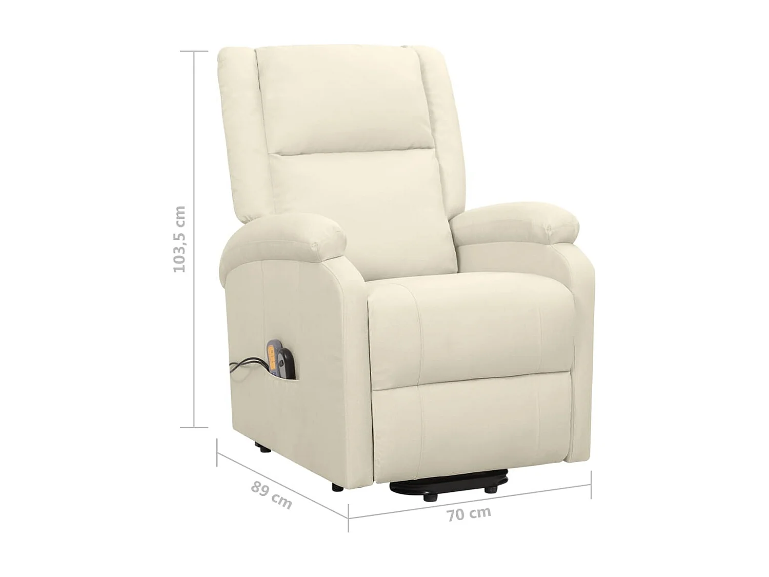 Gercek  Sillón de masaje elevable tela color crema