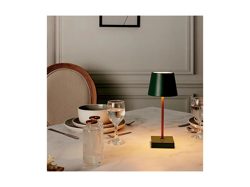 Lampe à Poser Led "Tactile" 26cm Vert