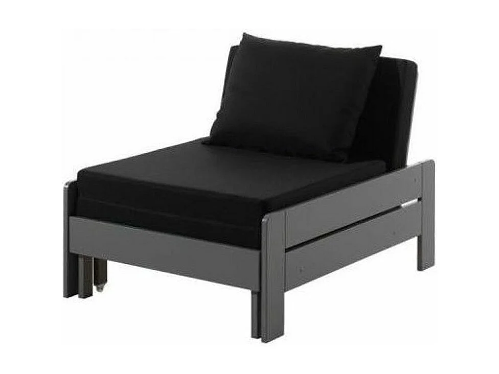 Fauteuil-Lit Convertible Enfant "Pino" 98-207cm Gris