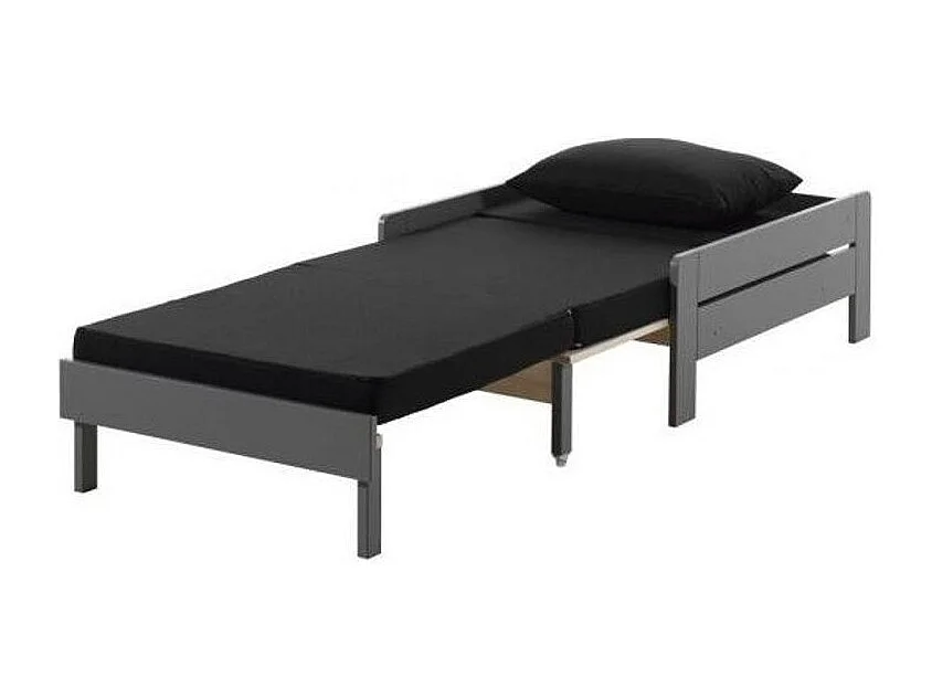 Fauteuil-Lit Convertible Enfant "Pino" 98-207cm Gris