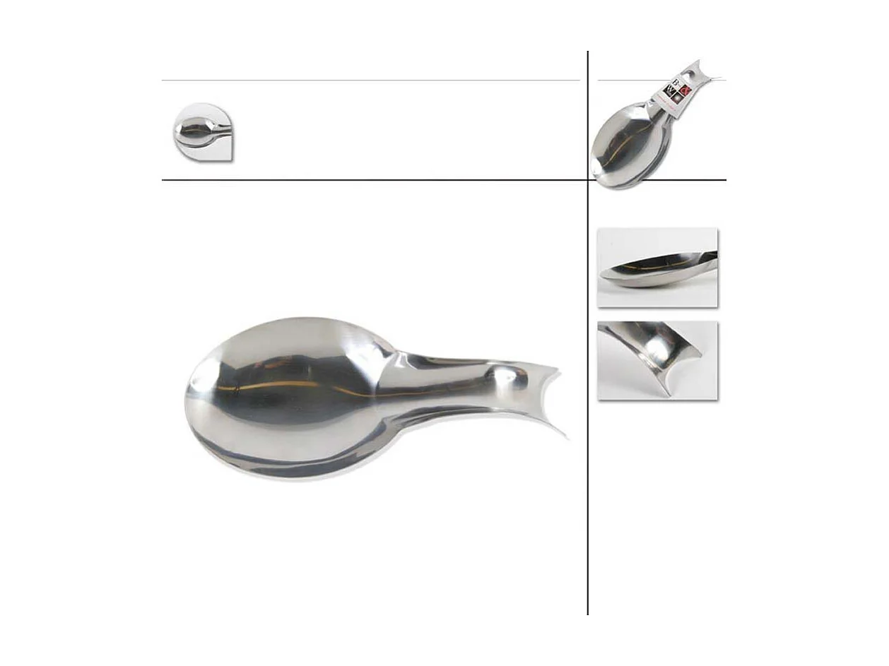 Repose Cuillère en Inox "Cuisiner" 26cm Gri