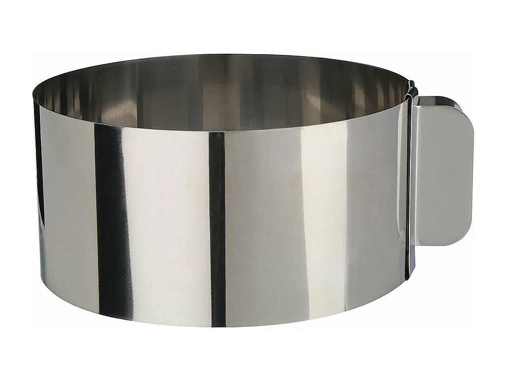 Moule à Manqué en Inox "Extensible" 30cm Argent
