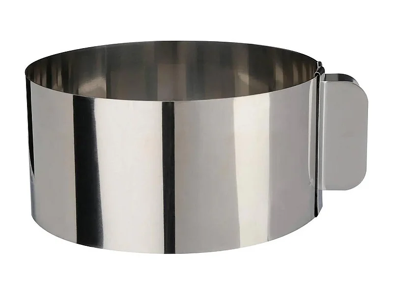 Moule à Manqué en Inox "Extensible" 30cm Argent