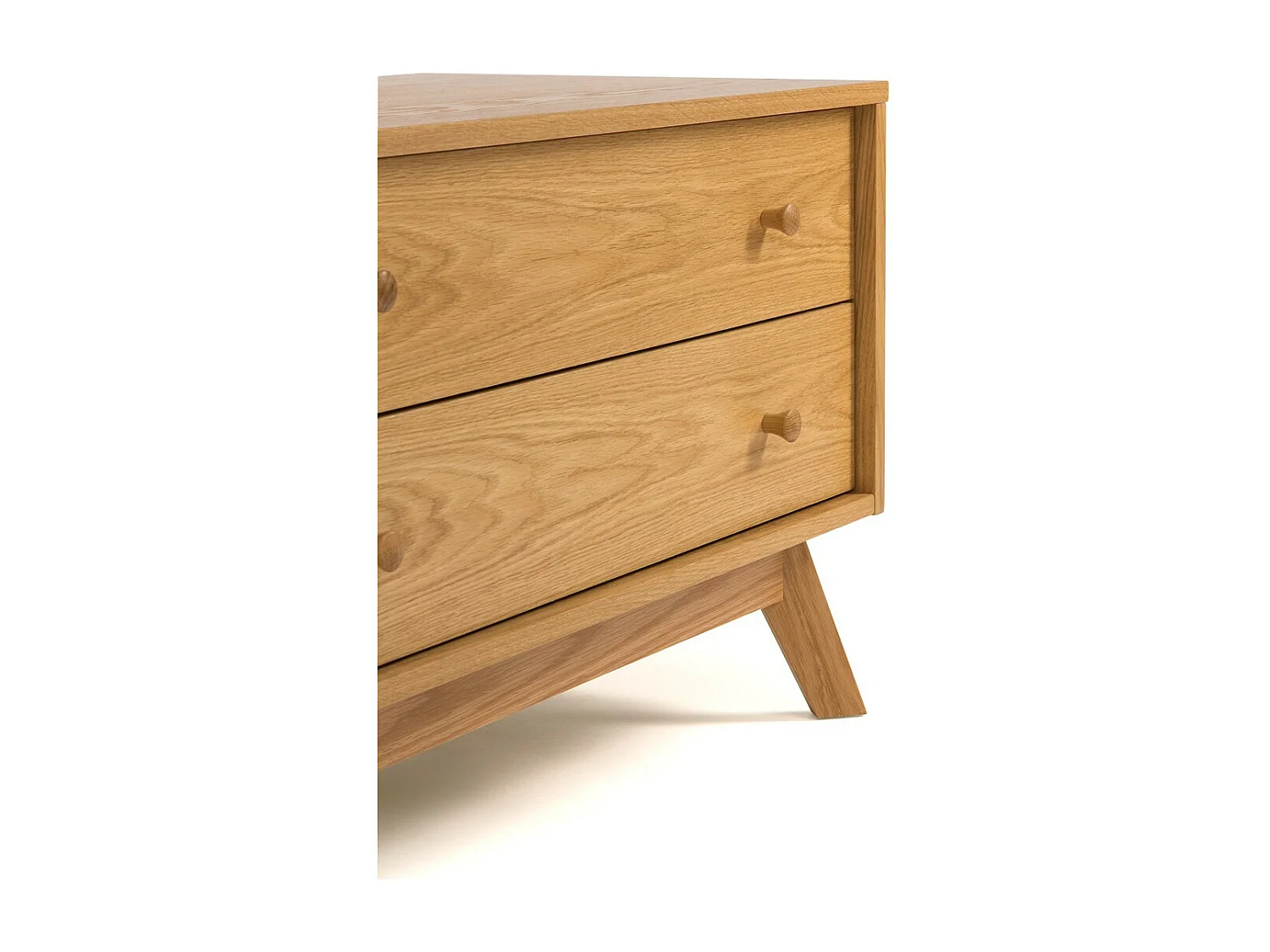 Meuble TV Design "Kensal" 130cm Chêne