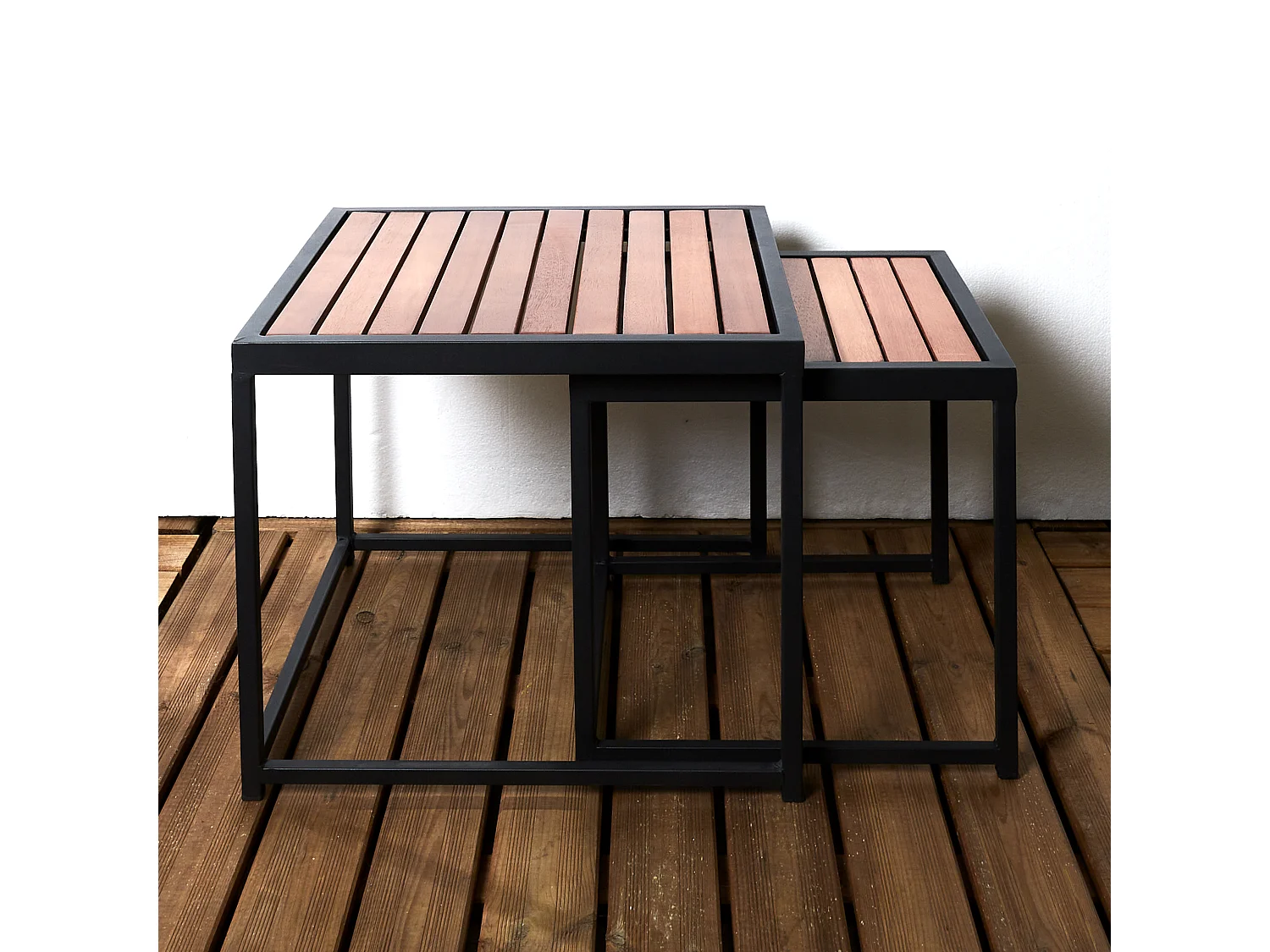 Salon de Jardin 5 Pièces "Phuket" 122cm Noir