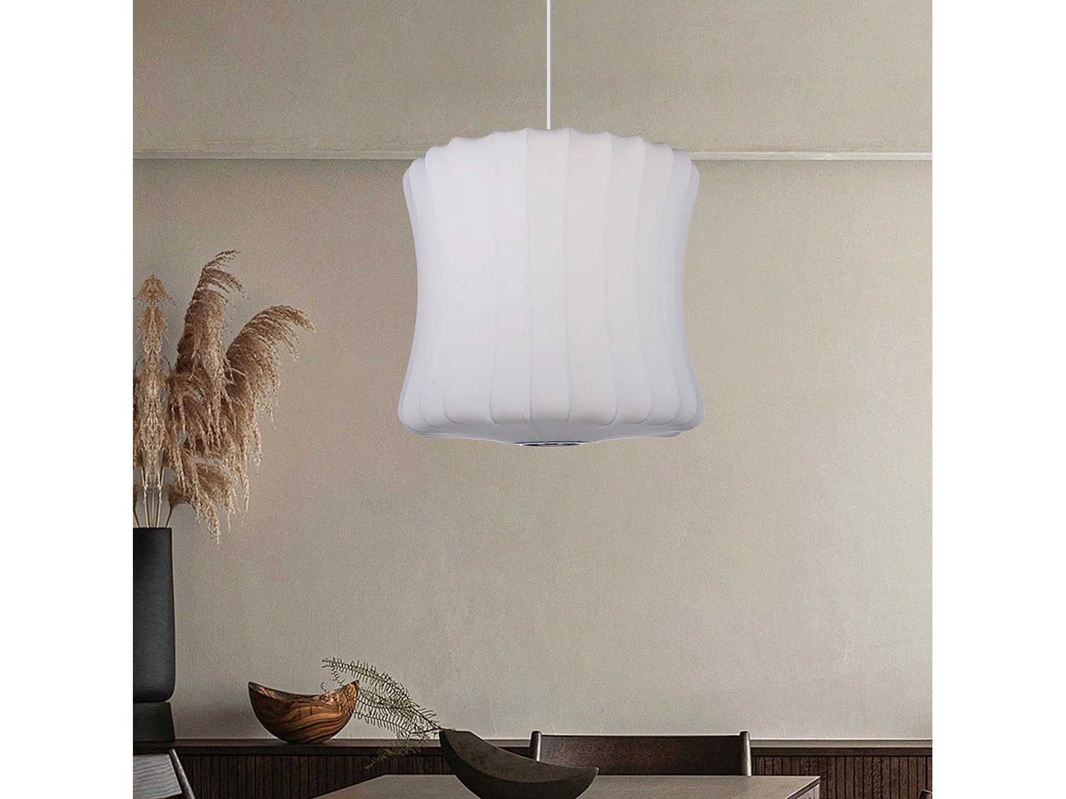 Suspension en soie artificielle - d. 50 cm - blanc - arturesthome