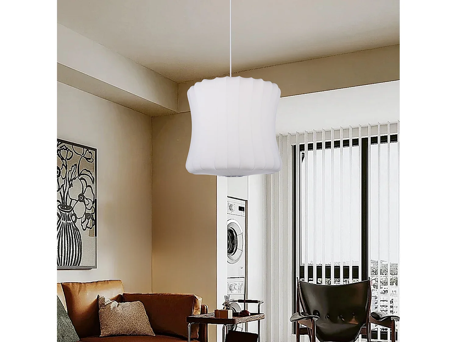 Suspension en soie artificielle - d. 50 cm - blanc - arturesthome