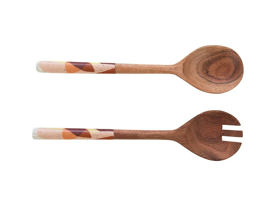 Lot de 2 couverts à salade Elena