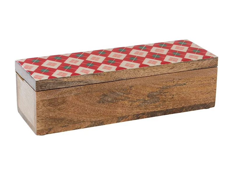 Boite à thé Santa 30x10 cm