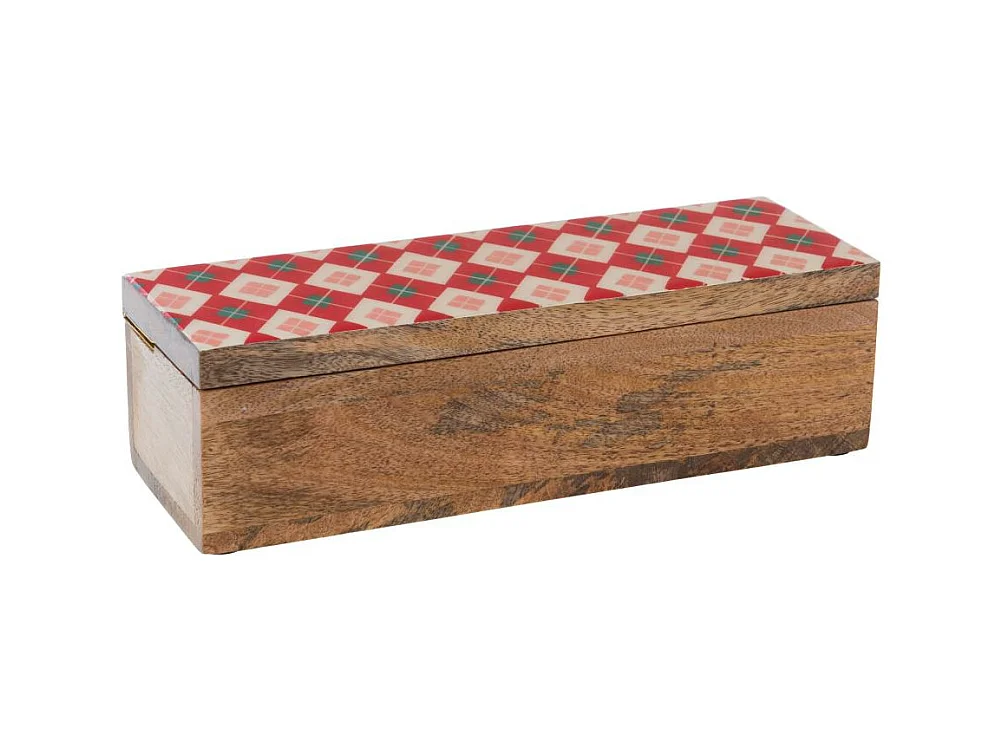 Boite à thé Santa 30x10 cm