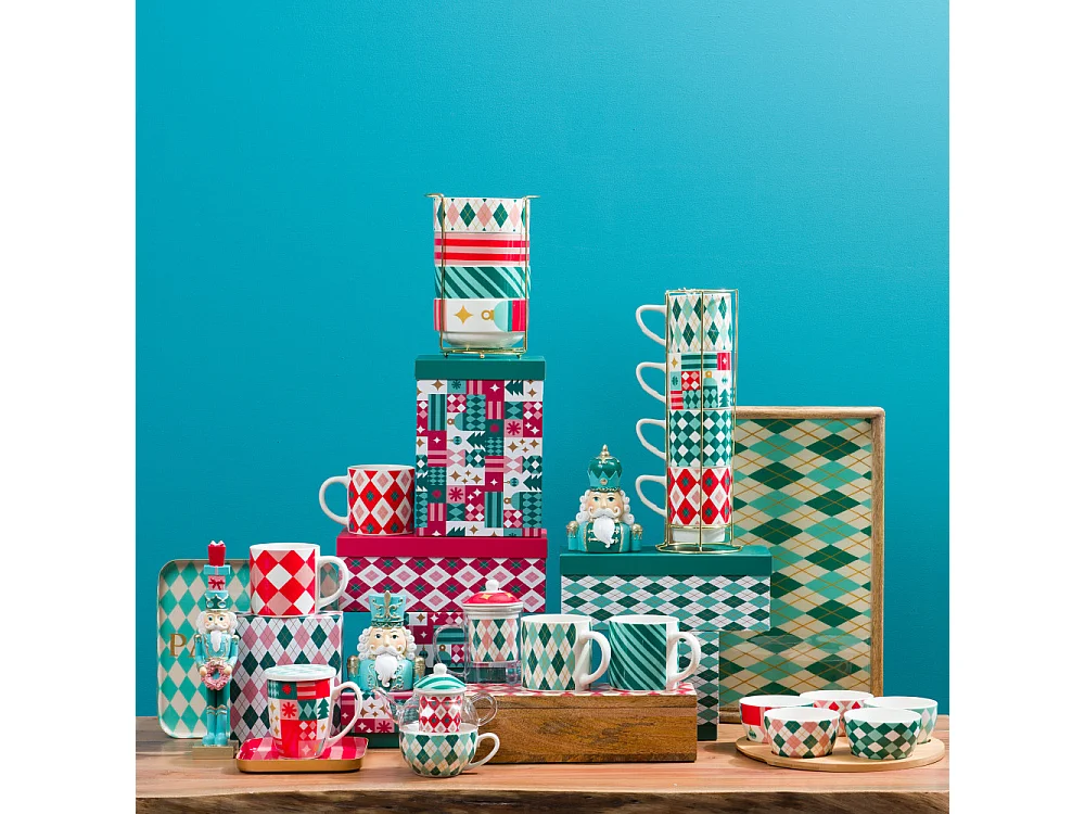 Boite à thé Santa 30x10 cm