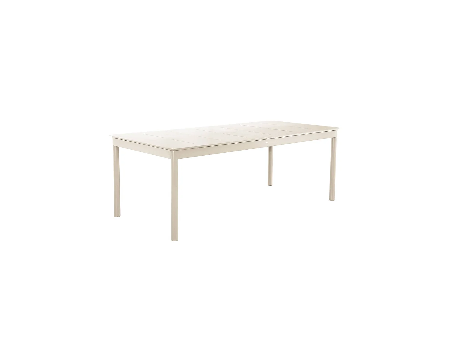 Tavolo da giardino allungabile in alluminio, 8 posti, beige