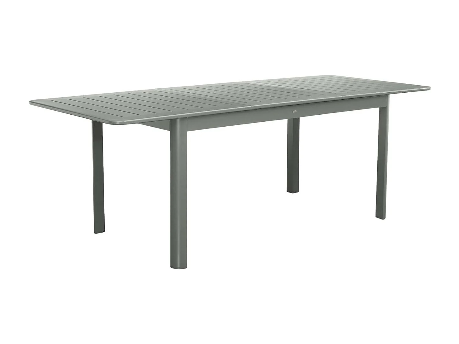 Table de jardin kaki SEATTLE extensible aluminium. 6 places. 155 / 218.5 x 89 x 75 cm