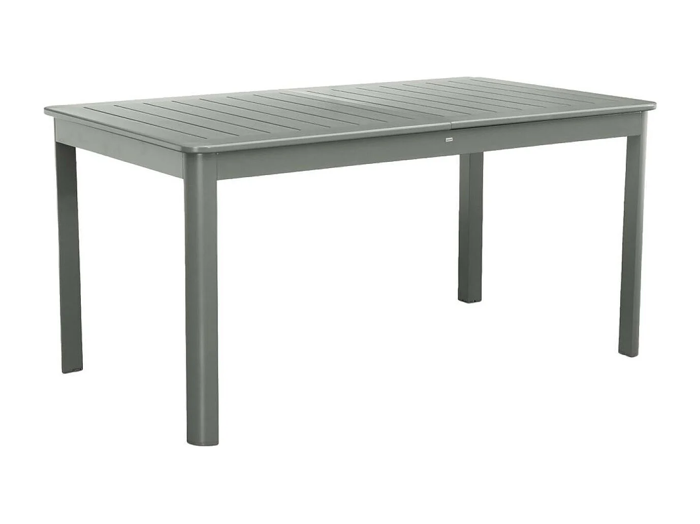 Table de jardin kaki SEATTLE extensible aluminium. 6 places. 155 / 218.5 x 89 x 75 cm