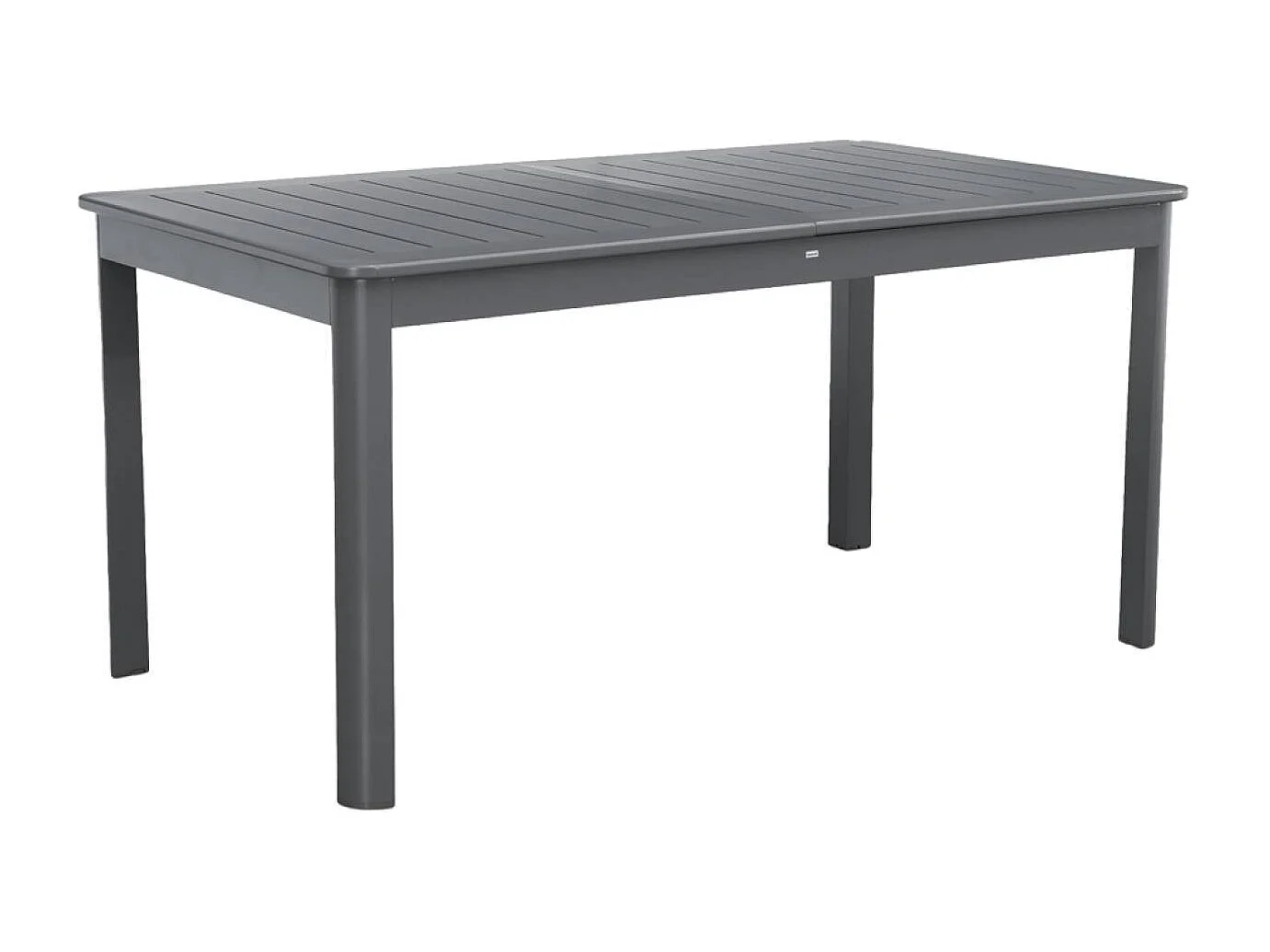 Table de jardin anthracite SEATTLE extensible aluminium. 6 places. 155 / 218.5 x 89 x 75 cm