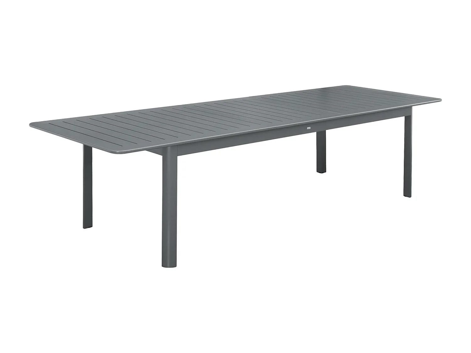 Mesa de jardín extensible de aluminio de 10 plazas antracita
