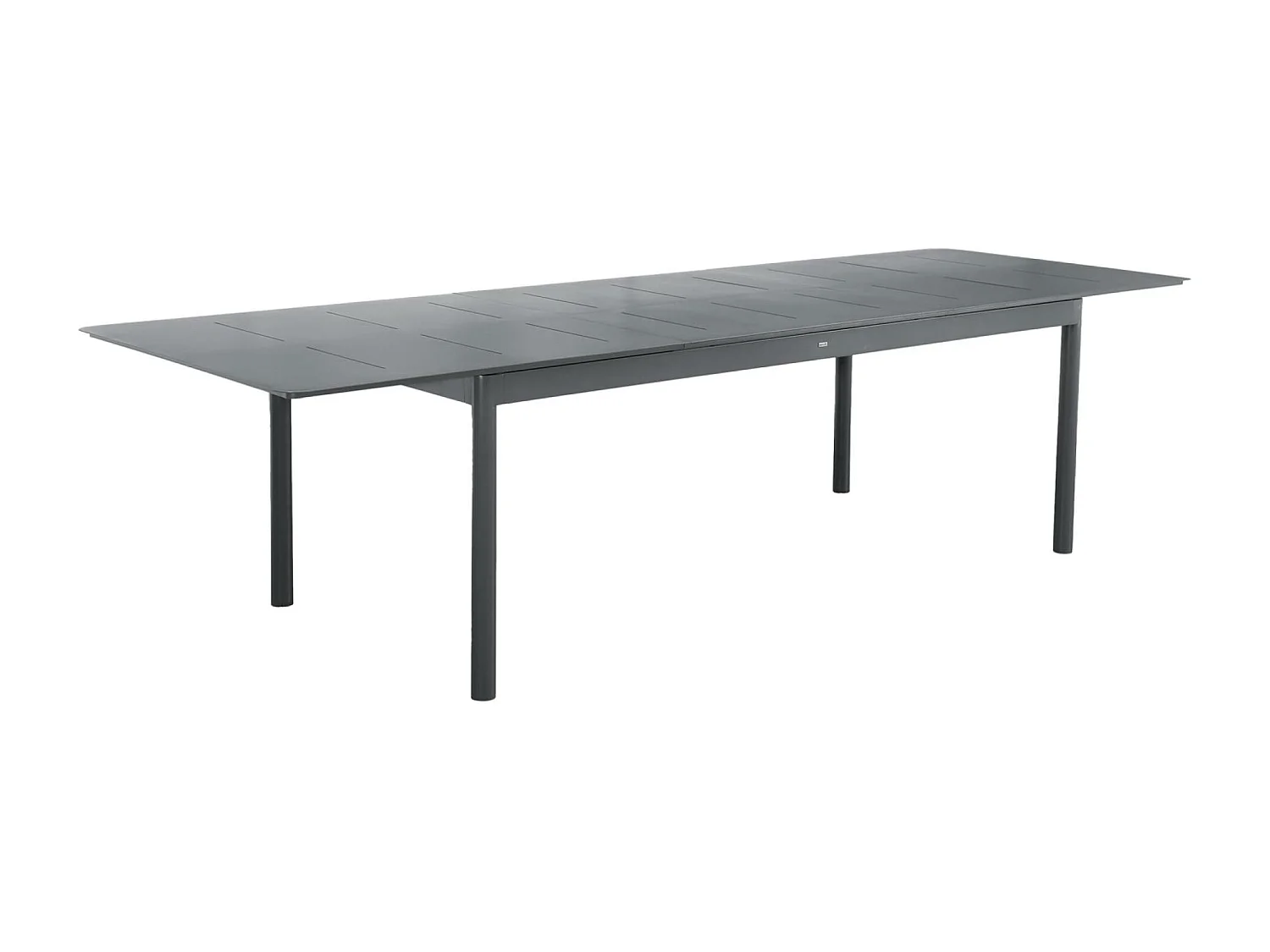 Mesa de jardín extensible de aluminio de 8 plazas antracita